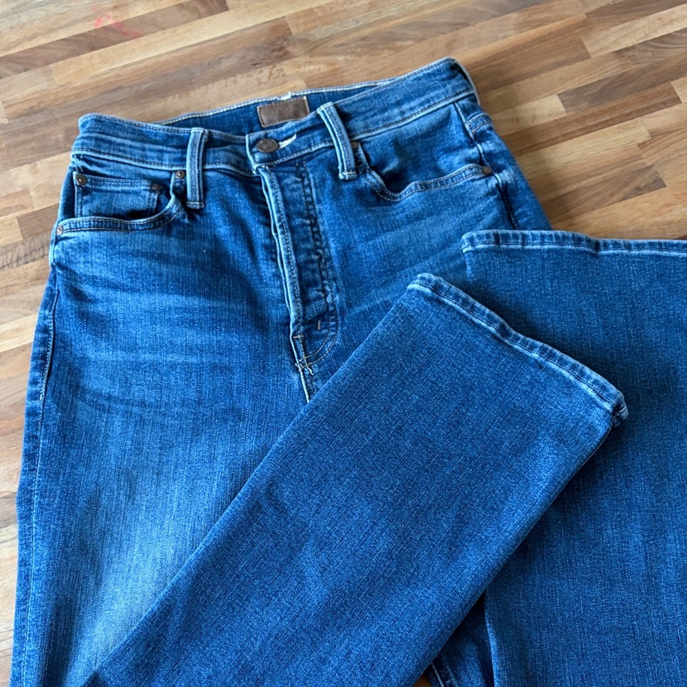 MOTHER High Rise Women’s Jeans - Medium Blue Denim